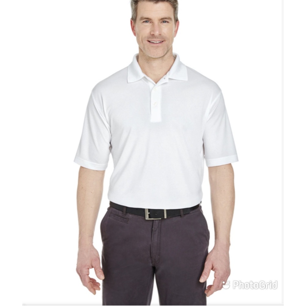 Unisex Men's Cool & Dry Jacquard Performance Polo